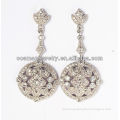 fashion design hanging earring with CZ stones